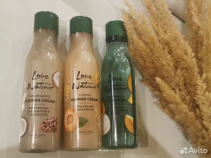 Oriflame Love Nature крем для душа и мыло