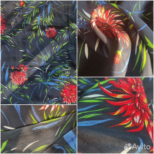 Обновлено - отрезы натурального шелка 2.2-6 м от