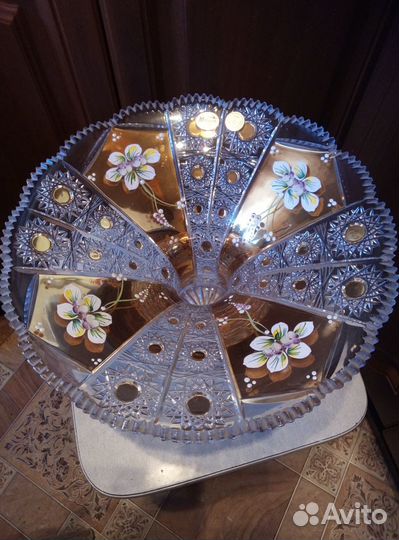 Ваза - хрусталь новая (Чехословакия)