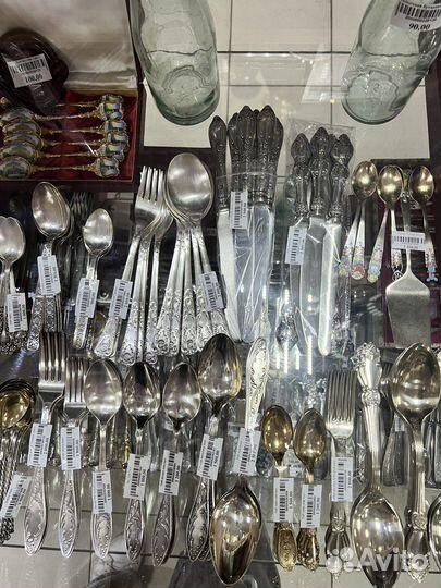 Набор столовых приборов. Мельхиор