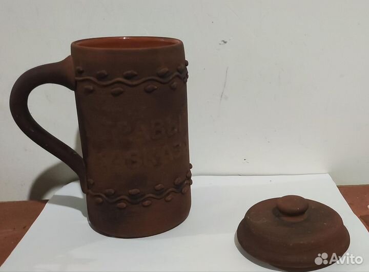 Кружка ручной работы глиняная