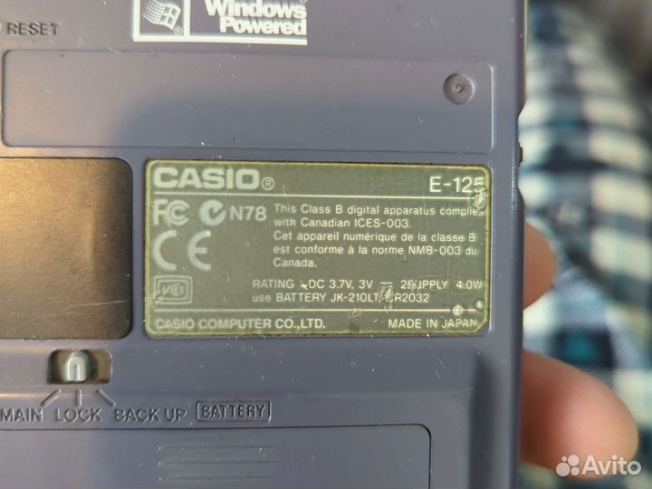 Casio Cassiopeia e125