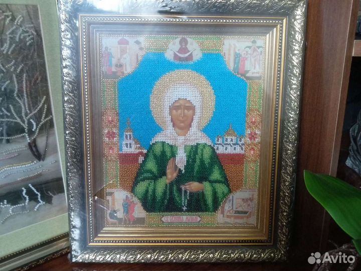 Картины и иконы вышитые бисером