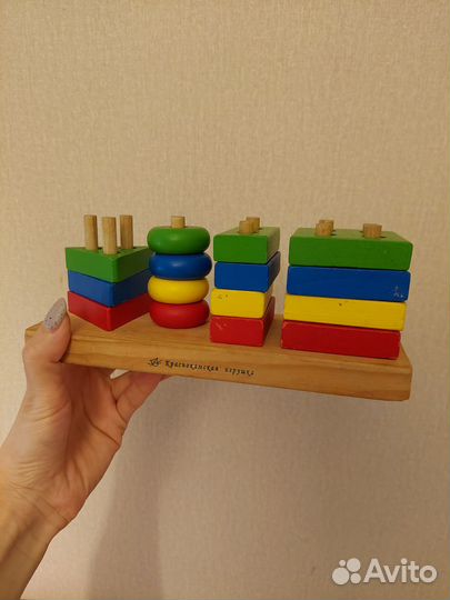 Развивающие деревянные игрушки пакетом