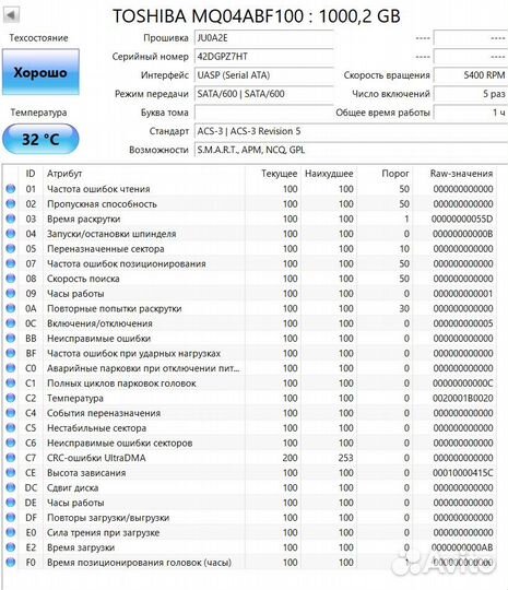 Новые Жесткие диски (HDD) 1TB 2.5