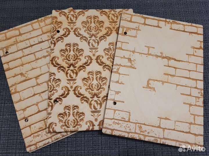 Деревянные заготовки блокнот А5 - 3 вида