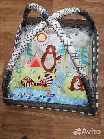 Детский развивающий коврик-манеж Dinomag