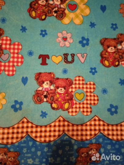 Плед детский теплый 100 - 140 см