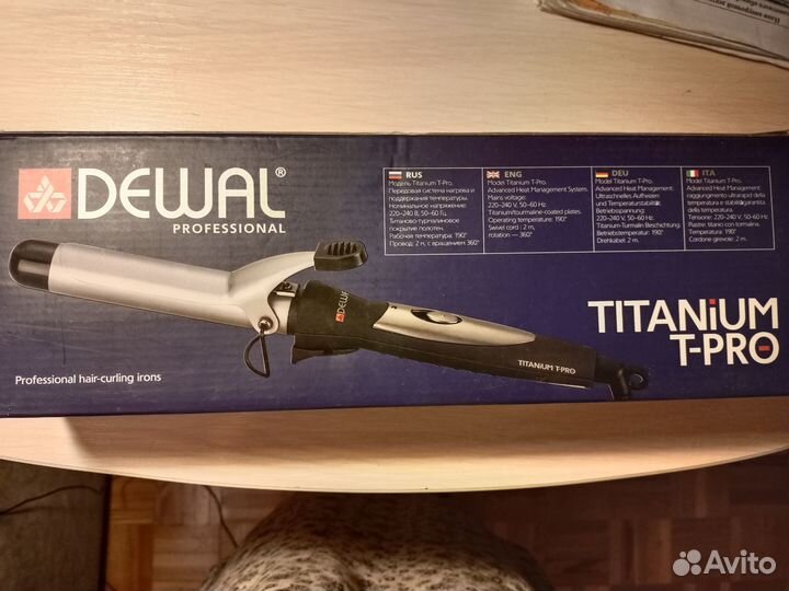Плойка Dewal Titanium Pro с терморегулятором