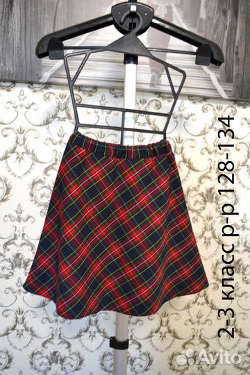 Школьная форма шотландка 122 128 134 140 с 1 по 4