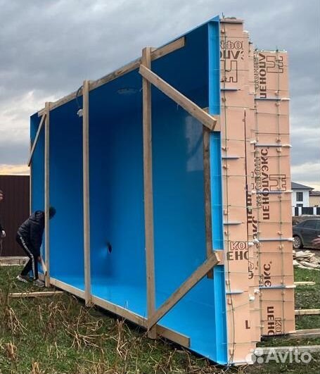 Бассейн с лестницей 6х3х1,5