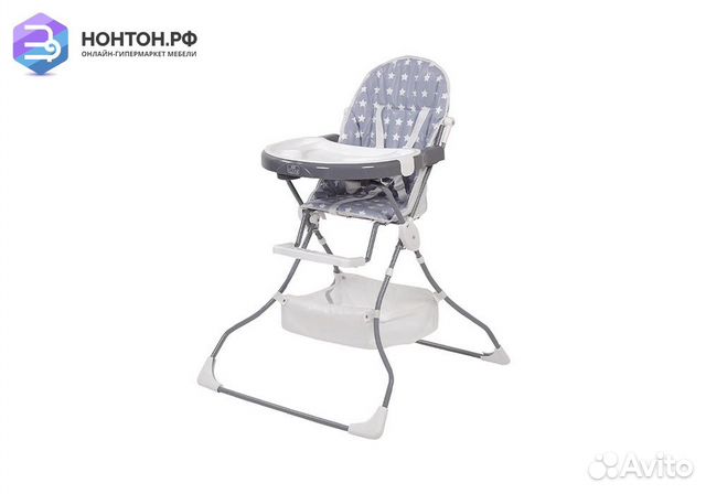 Стульчик для кормления Polini kids 252 Звезды серы