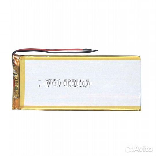 Аккумулятор Li-Pol 5*56*115мм 2pin 3.7V/5000mAh