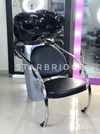 Парикмахерская мойка с пластиковым каркасом