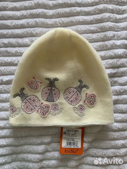 Шапочка для девочки р 50-52