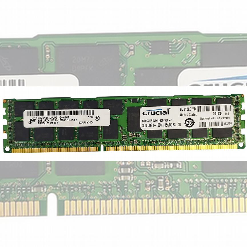 [CT8G3ERSLD4160B.36FMR] Оперативная Память Crucial Ct8g3ersld4160b.36fmr