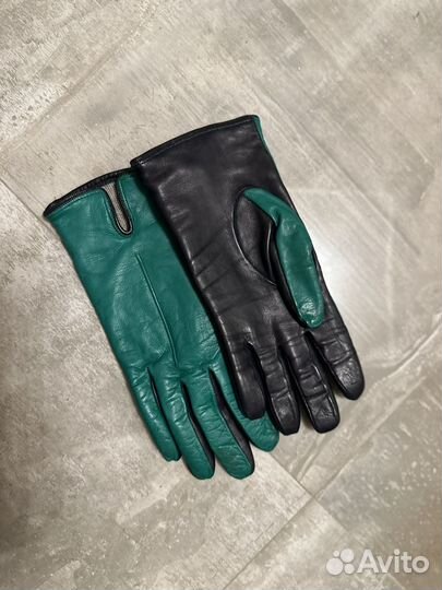 Кожаные перчатки женские