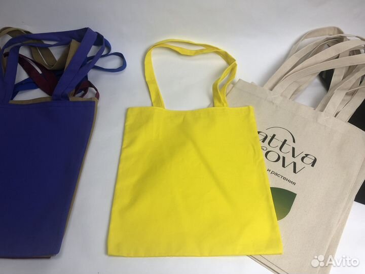 Шоперы сумки разных цветов с печатью с производств