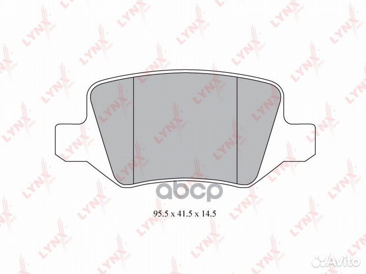 Колодки тормозные задние BD-5310 lynxauto