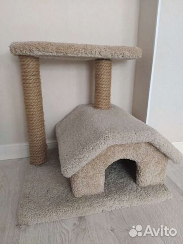 Домик для кошки с когтеточкой, на заказ