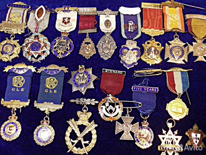 Масоны.Серебро.Орден.Эмаль.Коллекция.Англия