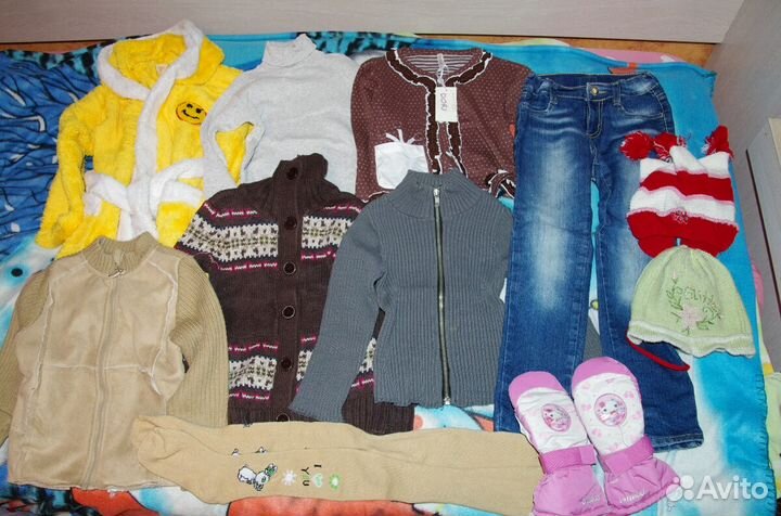 Кофты, джинсы, платья и много всего рост 105-120