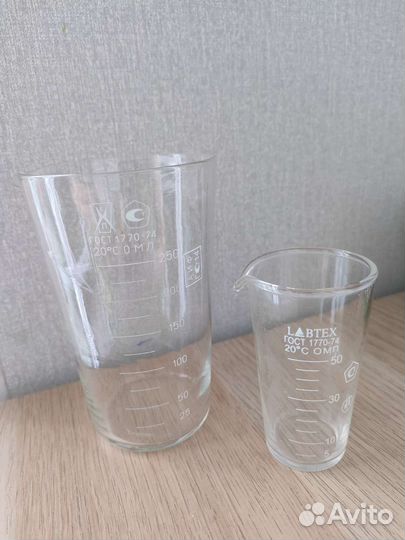 Мерный стакан стекло 50 ml, 250 ml