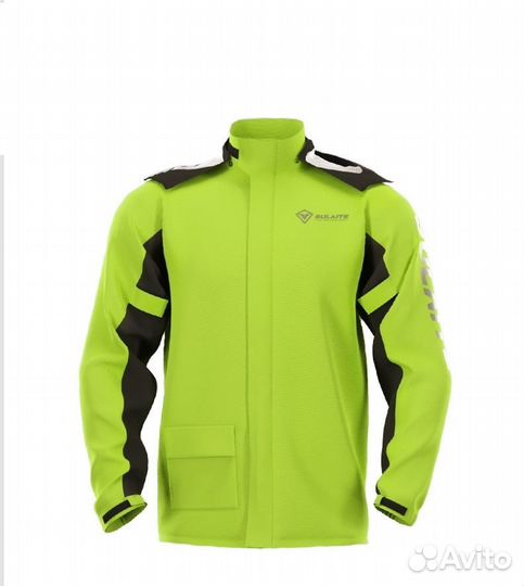 Мото дождевик Sulaite (куртка+брюки) желтый неон