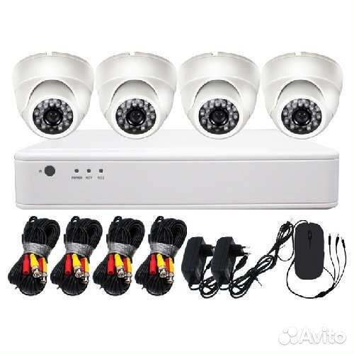 Комплект видеонаблюдения Домашний HD-4