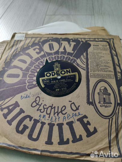 Франция 1929 Патефонная 78 оборотов Ninon Vallin