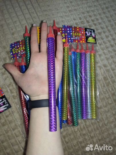 Свеча фонтан в торт