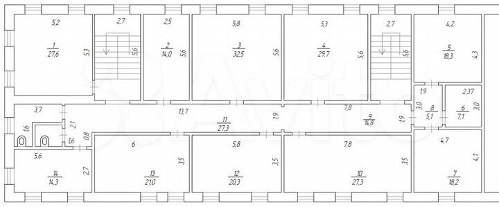 Свободного назначения, 30 м²