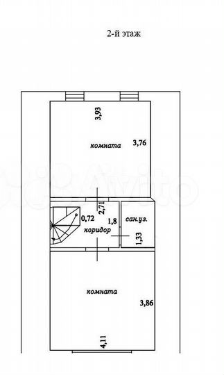 Коттедж 122,8 м² на участке 7,8 сот.