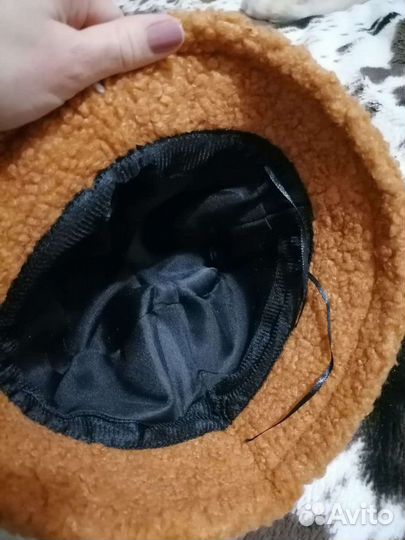 Панама меховая новая