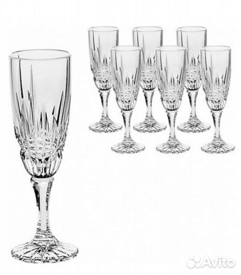 Набор фужеров для шампанского Crystal Bohemia 