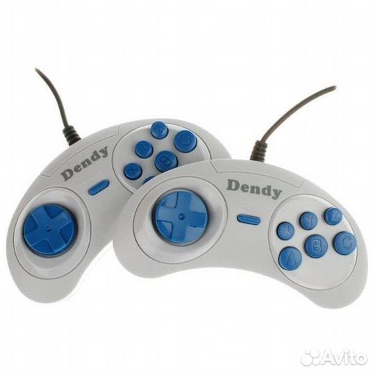 Джойстик для Денди (форма Сега) 9pin, серый