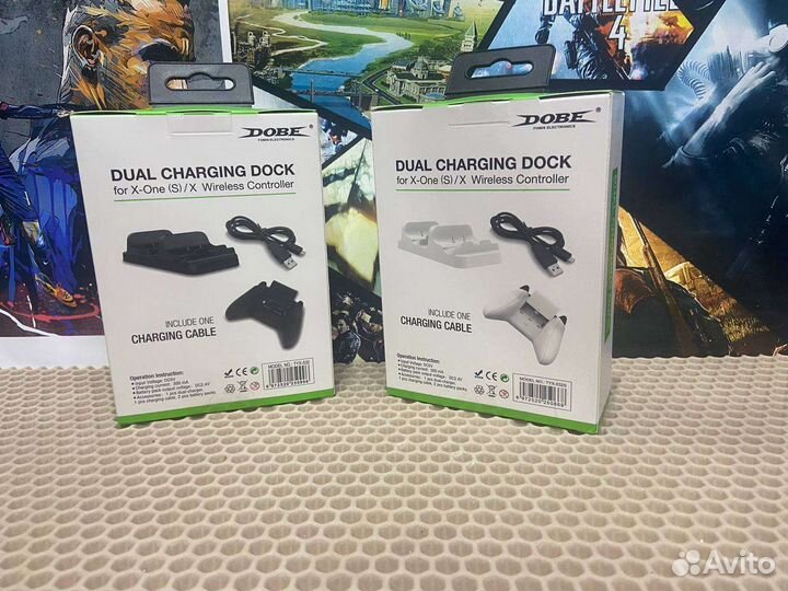 Зарядная станция+2 Аккумулятора xbox