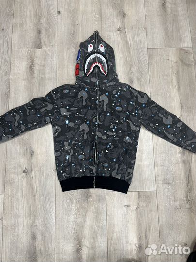 Зип худи bape shark