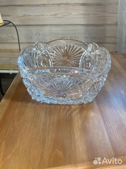 Салатник хрустальный