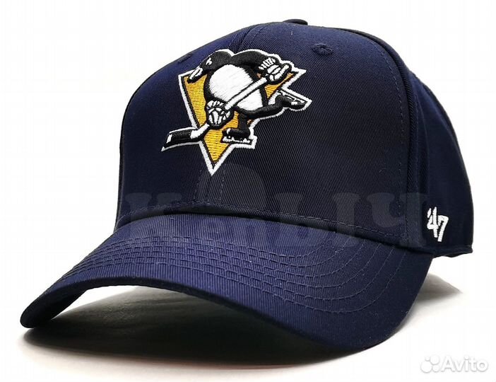 Бейсболка NHL Pittsburgh Penguins blue 47 Brand