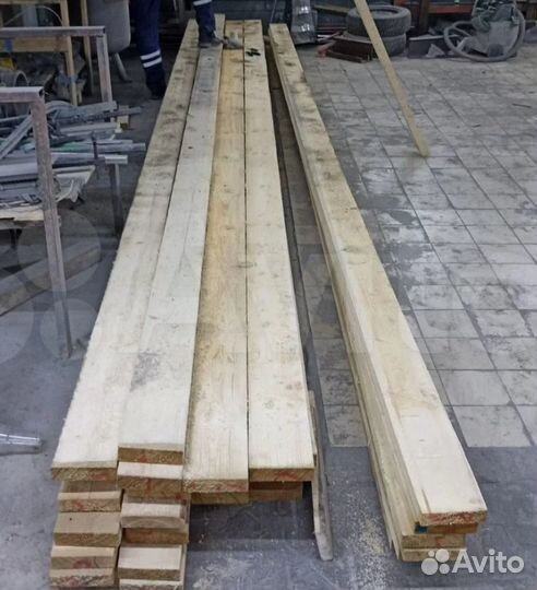 Доска обрезная сосна 50х150х6000