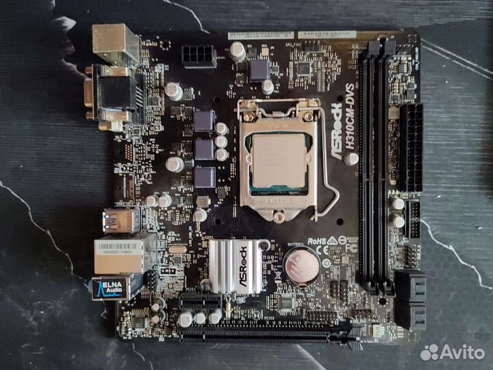 Процессор Intel Core i5-9600kf + ASRock H310CM-DVS