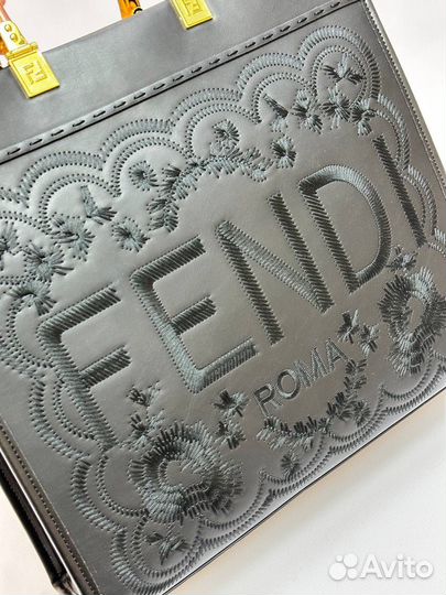 Сумка fendi натуральная кожа