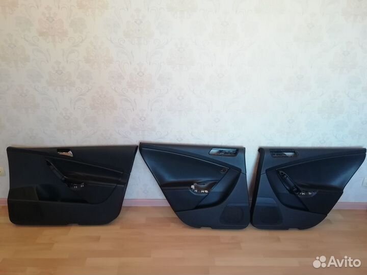 Кожаные дверные карты vw passat b6
