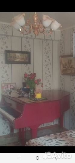 Мини рояль бордовый