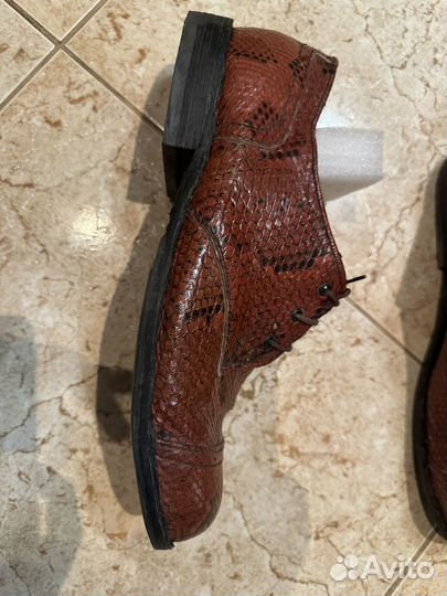 Туфли мужские из кожи питона размер 46-47