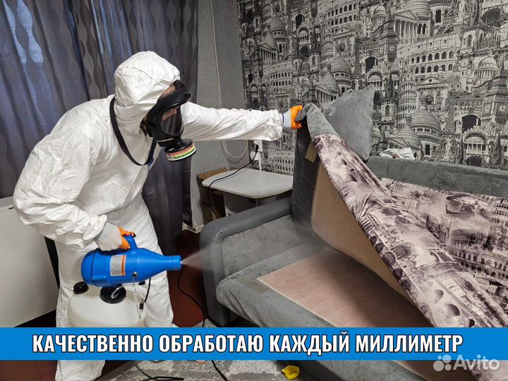 Дезинфекция от тараканов и клопов с гарантией