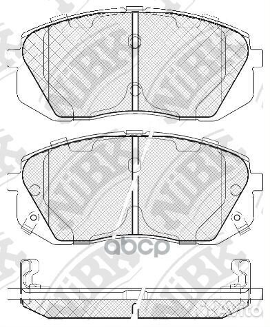 Колодки тормозные дисковые перед PN0052 NiBK