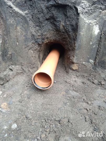 Замена канализацыонных выпусков безтраншейная