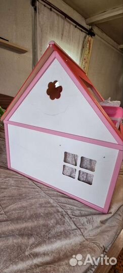 Домик кукольный деревянный